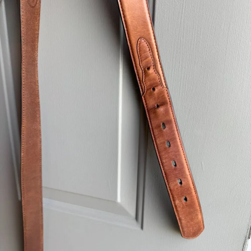 3D Belt Co Brown Leather Western Belt Mens Size 50